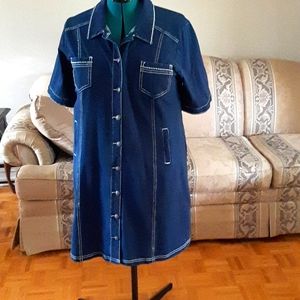 Stretch denim dress XLP